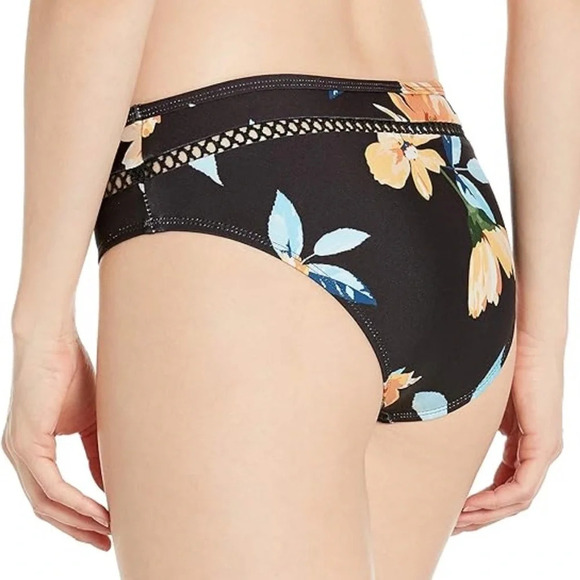 NWOT Ella Moss Moxie Floral Retro Hipster Bikini Bottom size Small - Picture 6 of 6
